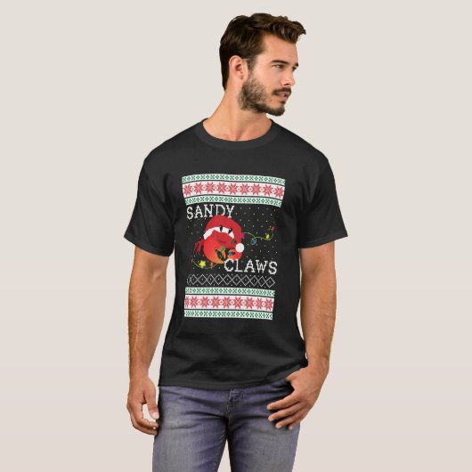 Oogstbeker Sandy Claws Crab Lovers Fun T-shirt (Voorkant volledig)