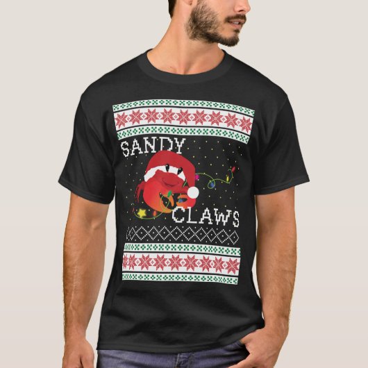 Oogstbeker Sandy Claws Crab Lovers Fun T-shirt (Voorkant)