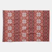 Oogstbeker Scandinavian Knit Red Heart Theedoek (Horizontaal)