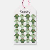 Oogstbekers met kerst Gift-Labels Cadeaulabel (Voorkant)