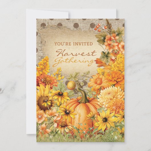 oogstbijeenkomst kaart (Voorkant)