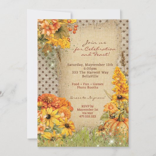 oogstbijeenkomst kaart (Achterkant)