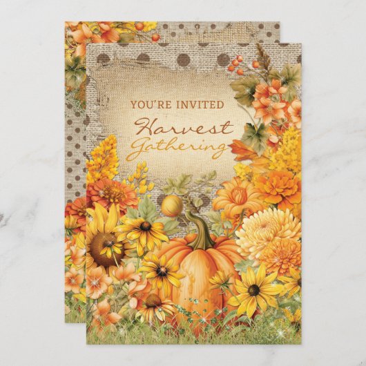 oogstbijeenkomst kaart (Voorkant / Achterkant)