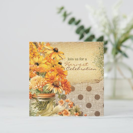 oogstbijeenkomst kaart (Staand voorkant)