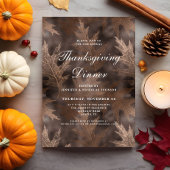 Oogstbladeren Thanksgiving-diner Kaart