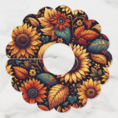 "Oogstbloem" Wijnglaslabel (Voorkant)