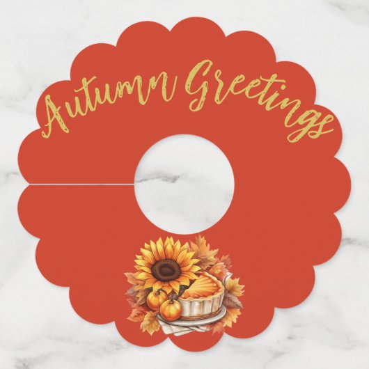 "Oogstbloem" Wijnglaslabel (Achterkant)