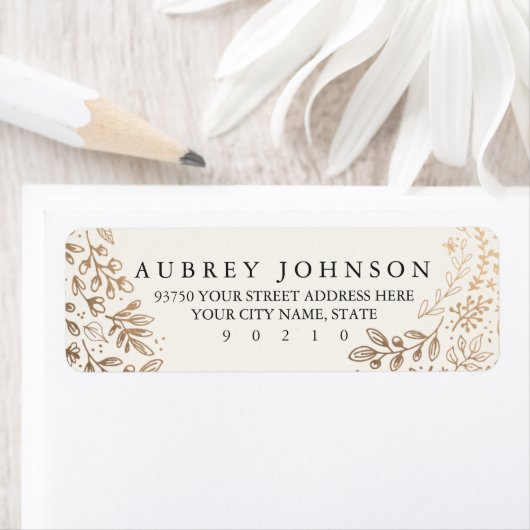 Oogstbloemen Etiket (Insitu)