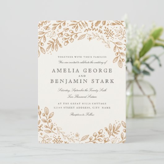 Oogstbloemen Kaart (Staand voorkant)