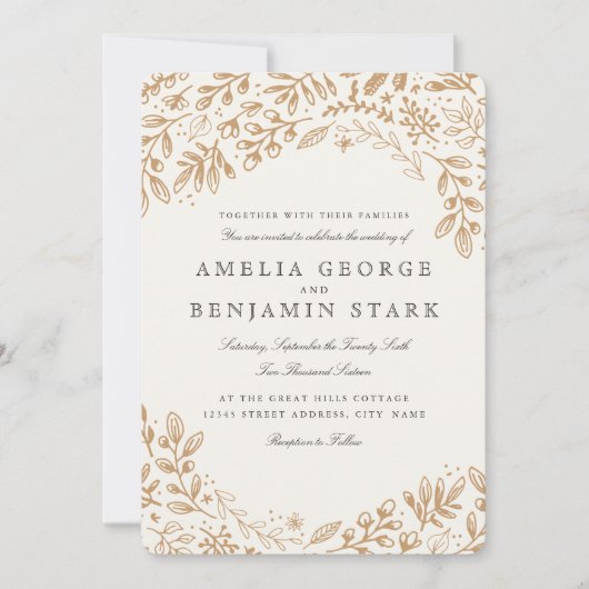 Oogstbloemen Kaart (Voorkant)