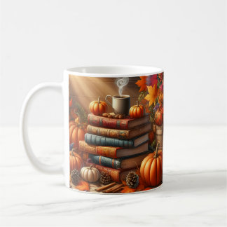 Oogstboeken en pompoen koffiemok wrap 