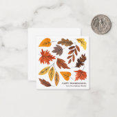 Oogstdag Herfst Blad Evenementen Notitiekaartje (Voorkant / Achterkant in situ)