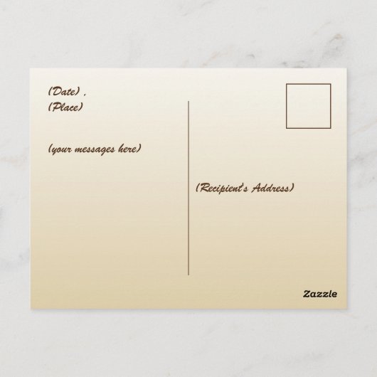 Oogstdag Kaart met Pompoenen (Achterkant)