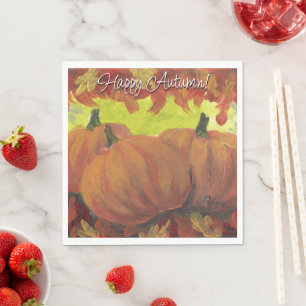 Oogstdagpompoenen #1 Herfst Bladeren Servet
