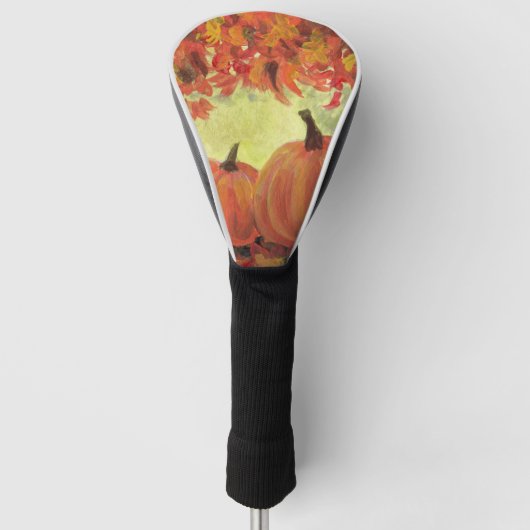 Oogstdagpompoenen #3 Herfst Herfstbladeren Golfheadcover (Voorkant)