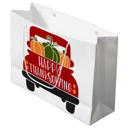 Oogstdank Truck Groot Cadeauzakje (Voorkant Gekanteld)