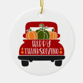 Oogstdank Truck Keramisch Ornament (Voorkant)