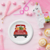 Oogstdank Truck Papieren Bordje (Feest)