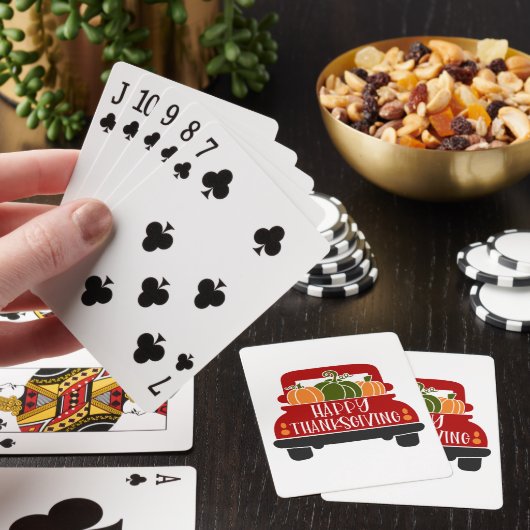 Oogstdank Truck Pokerkaarten (Insitu)
