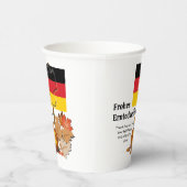 Oogstdankfest | Duits THANKSGIVING Papieren Bekers (Rechts)