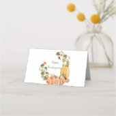 Oogstdankpompoenen Butternut Salie Eikels Plaatskaartje (Achterkant)