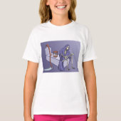 Oogstdood wacht met zandloper t-shirt (Voorkant)