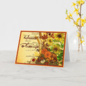 Oogstdrukkaart Kaart (Gele Bloem)