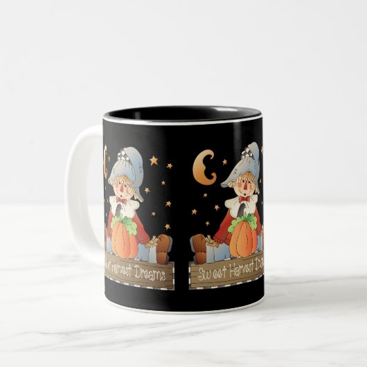 Oogste dromen Scarecrow herfst mok (Voorkant links)