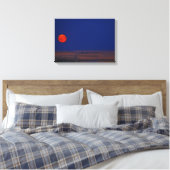 Oogste Moon Canvas Print (Insitu (Slaapkamer))