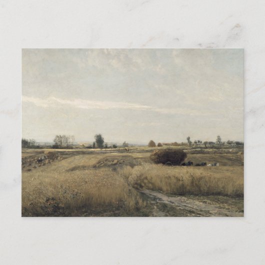 oogsten | Charles-Francois Daubigney Briefkaart (Voorkant)