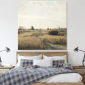 oogsten | Charles-Francois Daubigney Canvas Afdruk (Insitu (Slaapkamer))