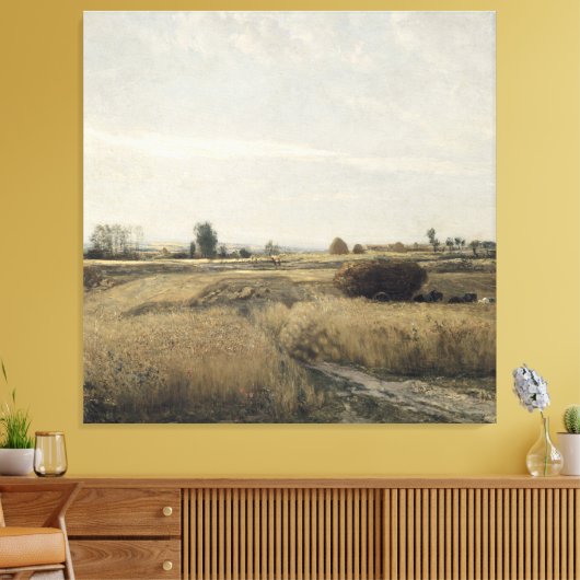 oogsten | Charles-Francois Daubigney Canvas Afdruk (Insitu (Woonkamer))