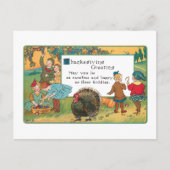  oogsten Kinderen en Thanksgiving Verse Feestdagenkaart (Voorkant)