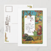 oogsten Kinderen en Thanksgiving Verse Feestdagenkaart (Voorkant / Achterkant)