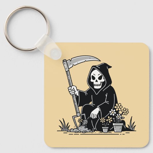 Oogstengelen van de Grim Reaper Sleutelhanger (Voorkant)