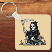 Oogstengelen van de Grim Reaper Sleutelhanger (Voorkant)