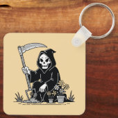 Oogstengelen van de Grim Reaper Sleutelhanger (Achterkant)