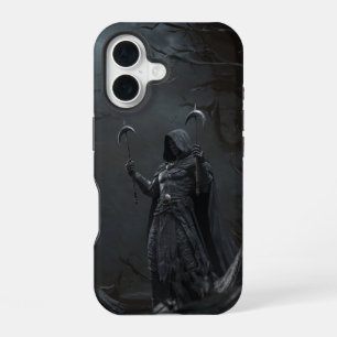 Oogster van de Schaduwen – Tweebladige Krijger iPhone 16 Hoesje
