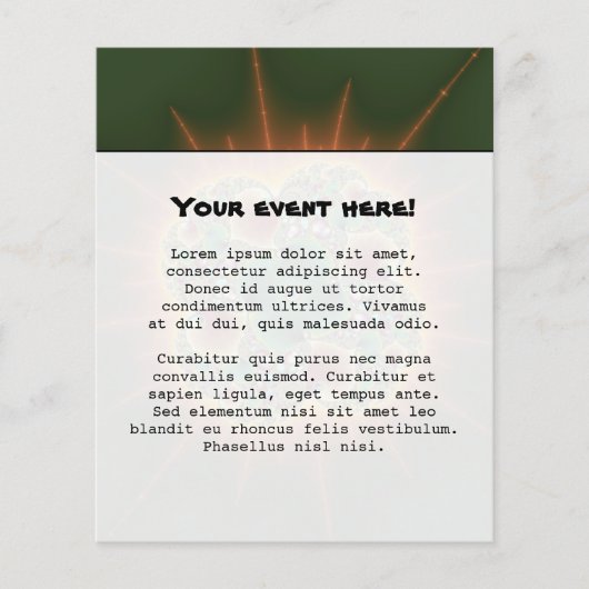 Oogstfeest - Abstracte Kunst Flyer (Voorkant)