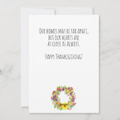 Oogstfeest herfstkrans in aquarel feestdagenkaart (Achterkant)