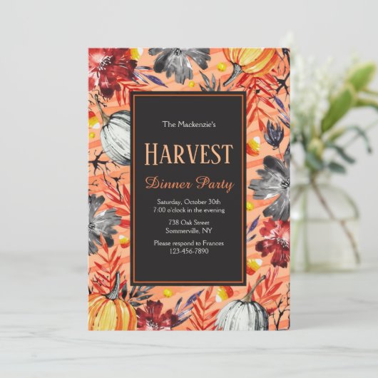 Oogstfeest Kaart (Staand voorkant)