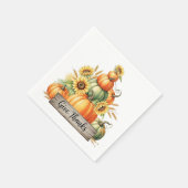 Oogstfeest met Dankbaarheid Servet (Hoek)