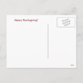 Oogstfeest Pompoen Herfstblad Holiday Feestdagenkaart (Achterkant)