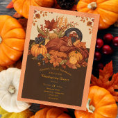 Oogstfeest Traditioneel Thanksgiving Diner Kaart