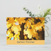 Oogstfeest! Uitnodigingen Herfst Evenementen Schoo (Staand voorkant)