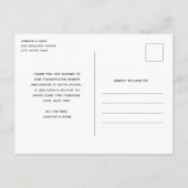 Oogstfeestdag herfst oogst dank je briefkaart (Achterkant)