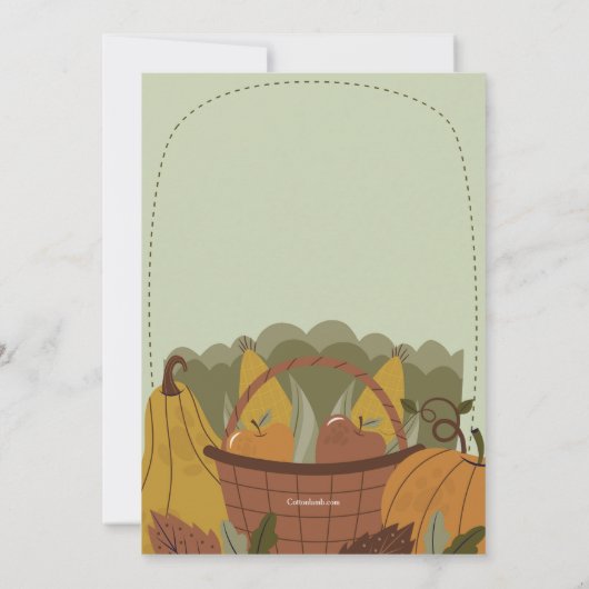 Oogstfestival uitnodiging (Achterkant)