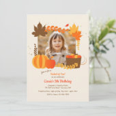 Oogstfoto in de herfst kaart (Staand voorkant)