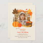 Oogstfoto in de herfst kaart (Voorkant / Achterkant)