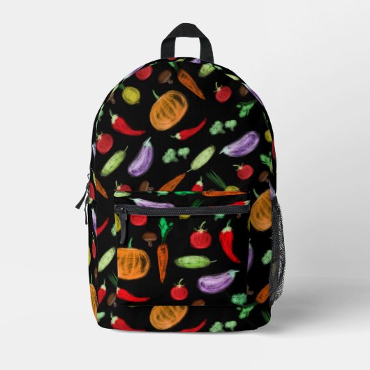 Oogstgroenten tomatenpaprika, paddenstoel c bedrukte rugzak (Voorkant)